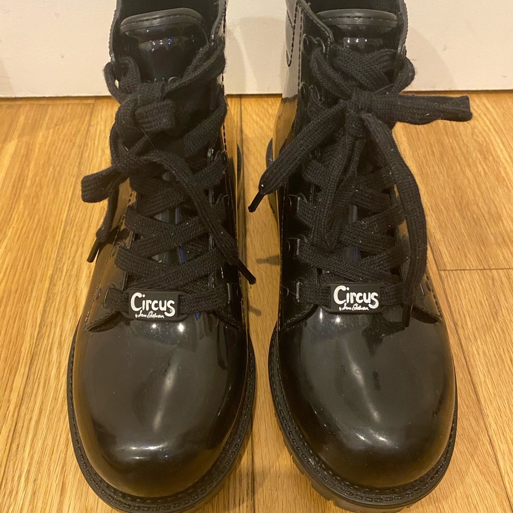Circus By Sam Edelman Patent Leather Combat Boots